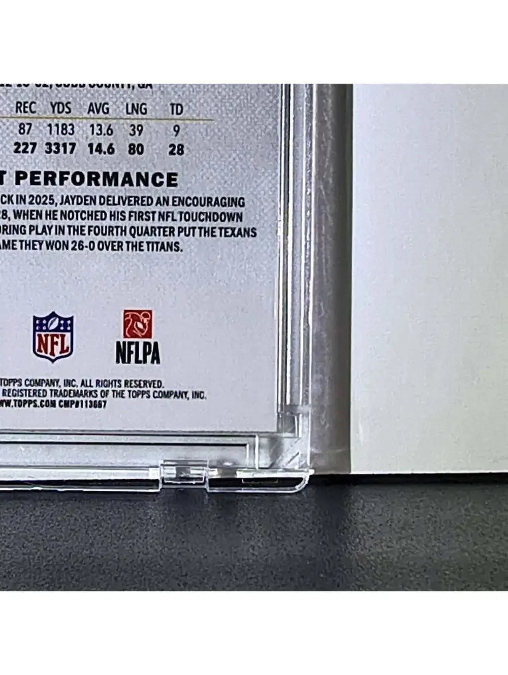 Jayden Higgins Rookie 2025 Topps Finest NFL #118 Uncommon Houston Texans 084/250
